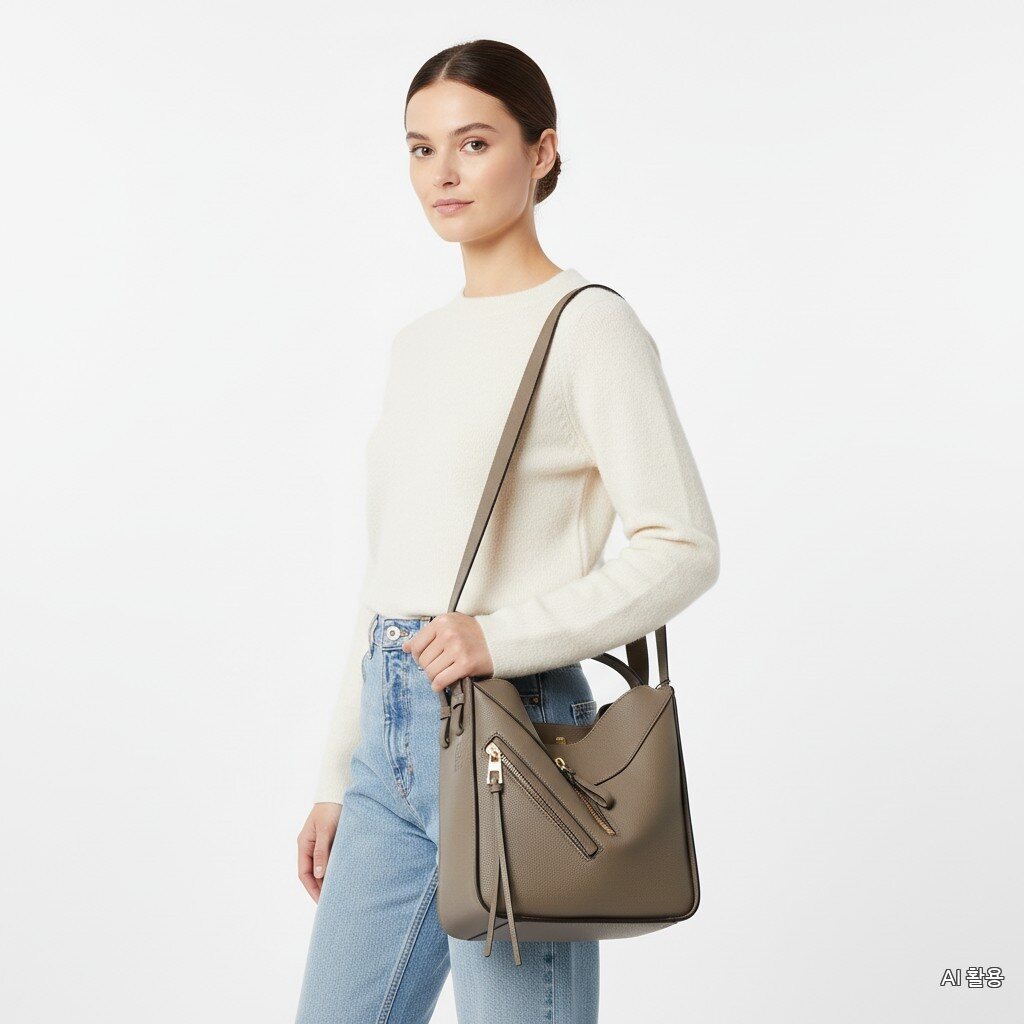 Loewe 26SS Compact Hammock Bag in Soft Grain Calfskin A5