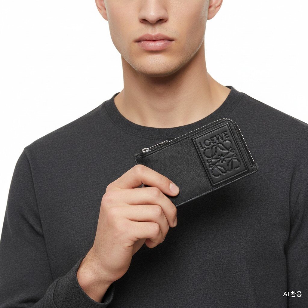 Loewe 26SS Coin Cardholder in Satin Calfskin C565Z40X05