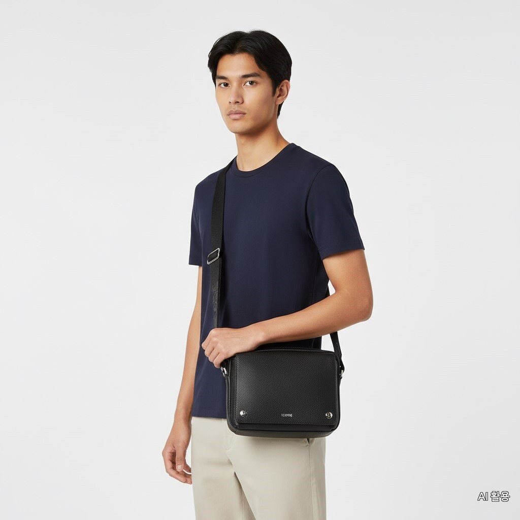 LOEWE FW25 Men's Medium Pebble Messenger Bag BANBA73X