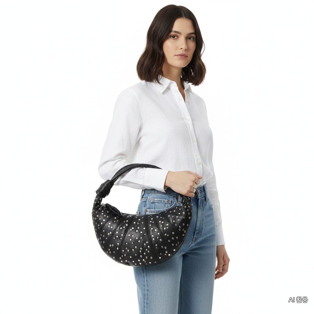Lemaire 26SS STUDS DOTS MINI FORTUNE CROISSANT BAG BG0225