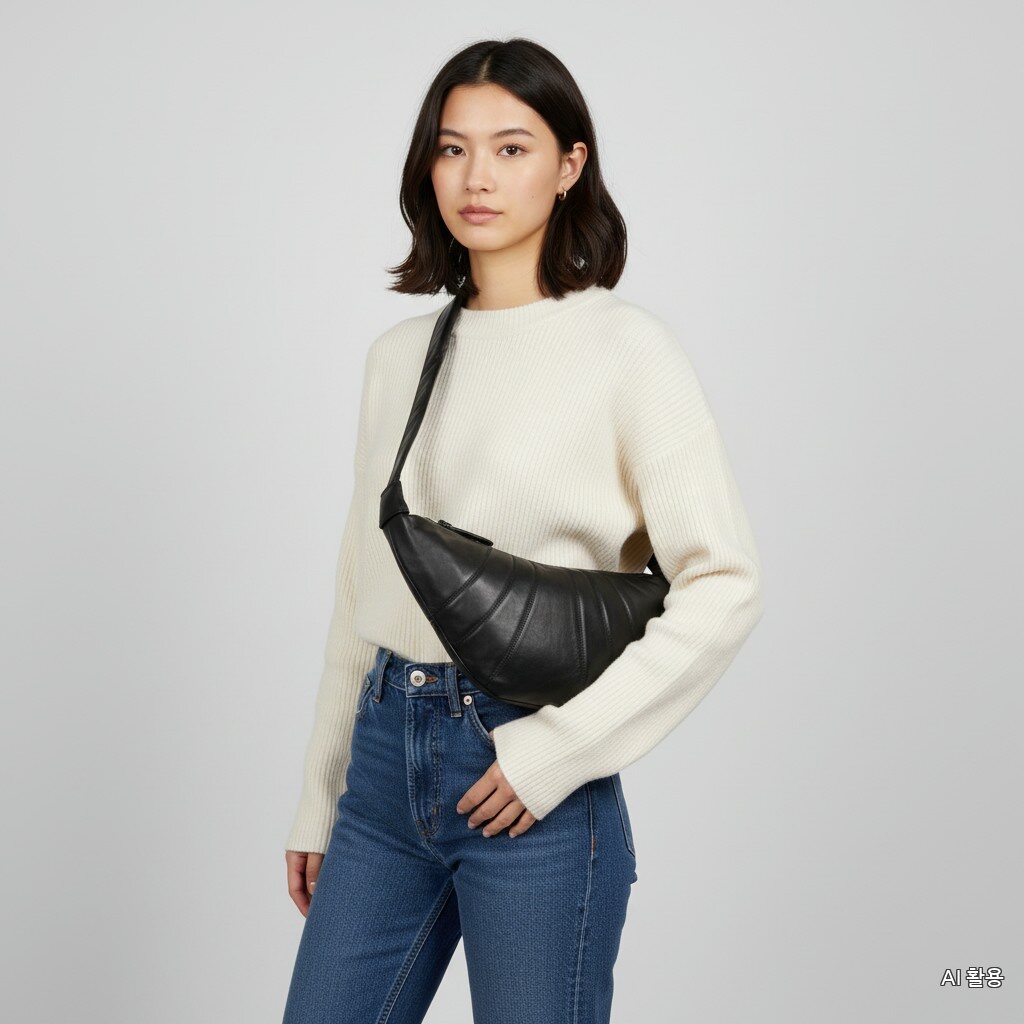 Lemerre Patessa 26SS Black Croissant Medium Bun