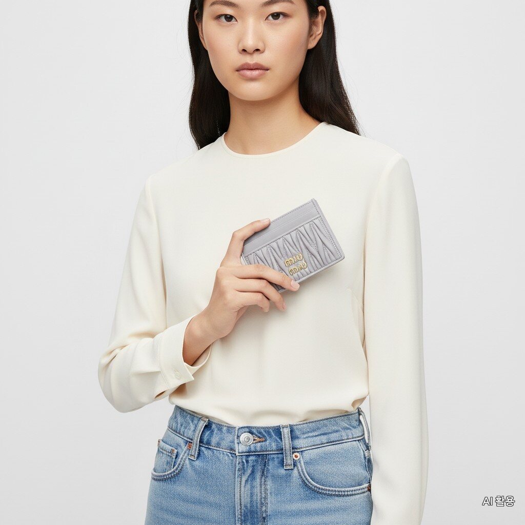 MIU MIU 26SS Matelassé Nappa leather card wallet 5MC07