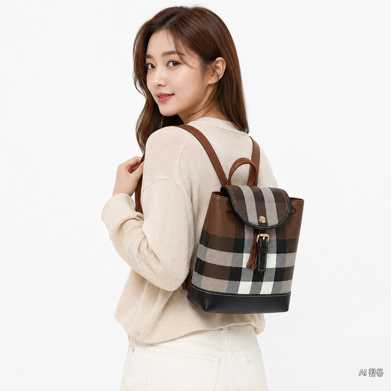 Burberry Women's Check Micro Backpack LS MICRO BACKPAC