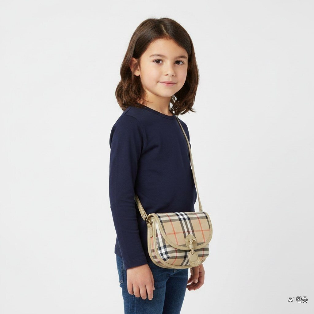 Burberry Kids Vintage Check Crossbody Beige 811