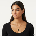 Versace Pattern Ceramica 26SS Enamel Medusa Necklace Gold