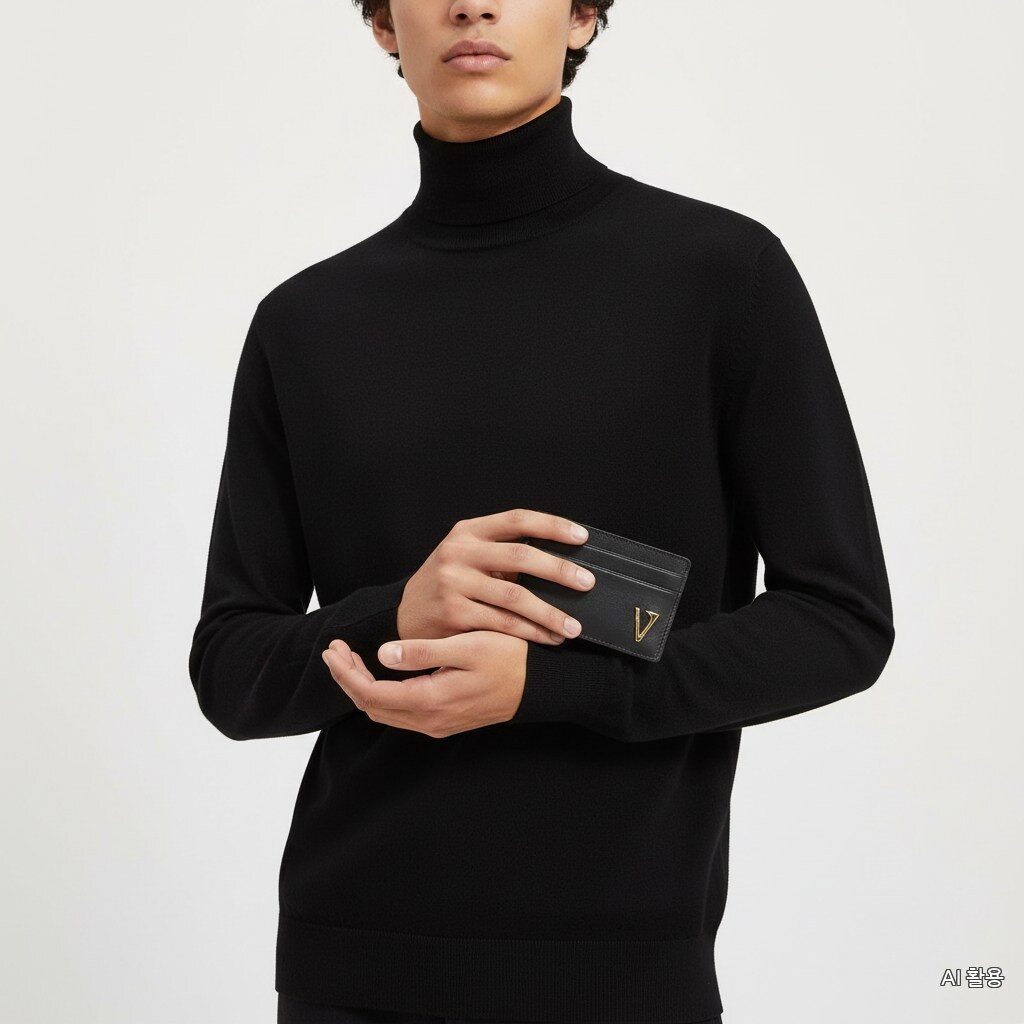 Versace Paceira 26SS V Metal Logo Leather Case