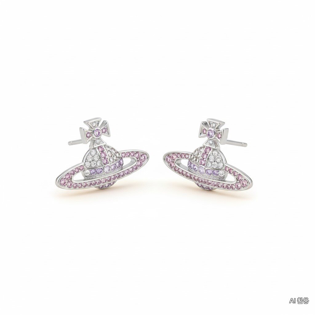 VivienneWestwood Fassilia Women's KIKA Earrings VintageRose 62