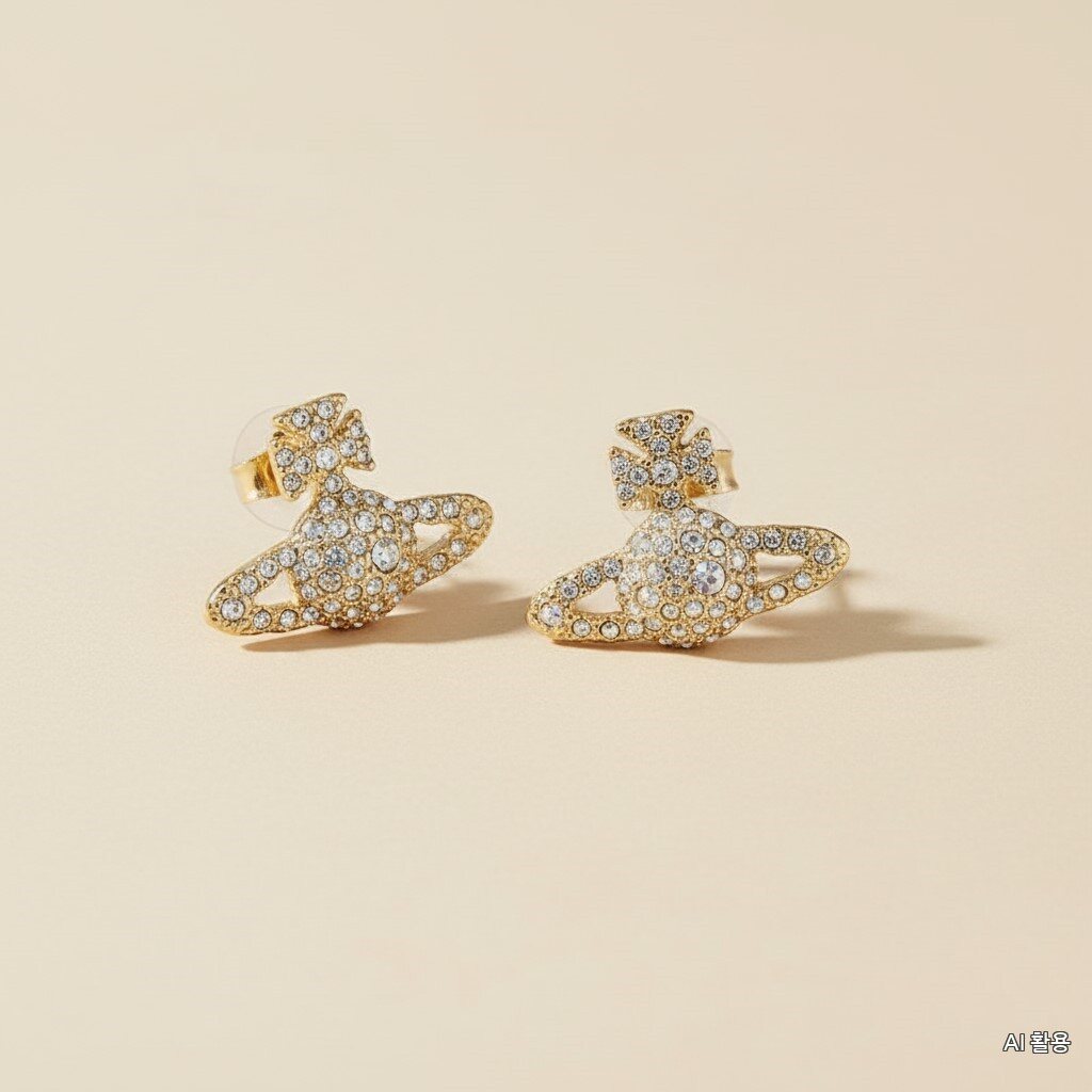 Vivian Westwood Passera Women's Grey Grace Stud Earrings