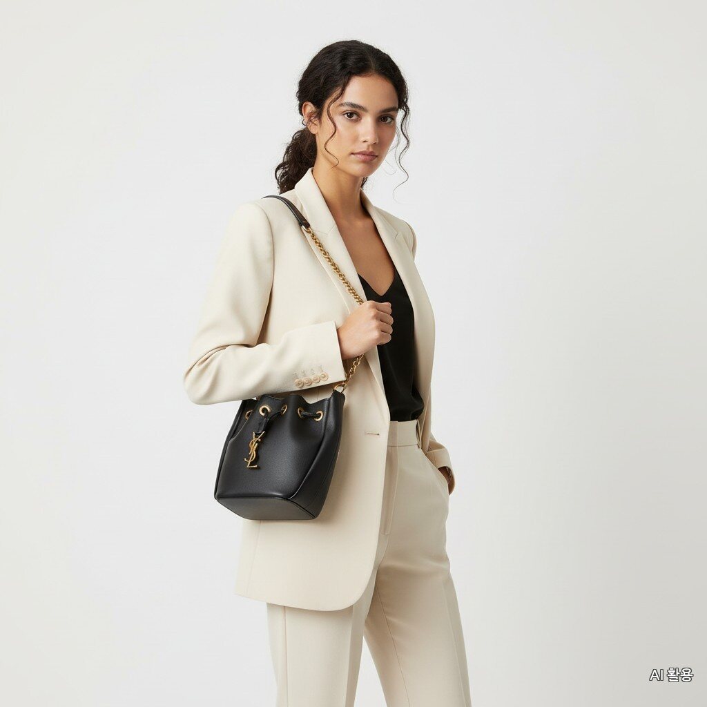 Yves Saint Laurent Cassandra chain bucket bag 840888 AAFC0 1113