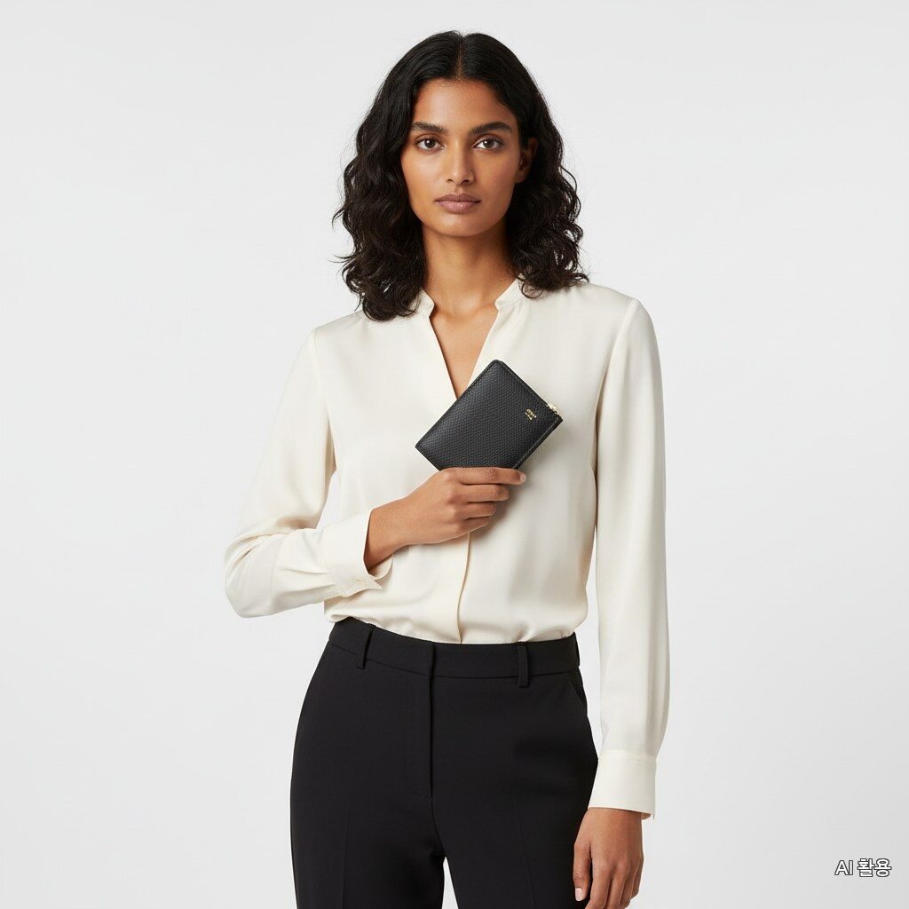 Celine Women's Triomphe Charm Grained Calfskin