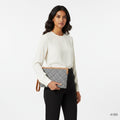 Celine women's triope jacquard leather pouch KL