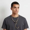 Aw arousal passera 23FW leather necklace