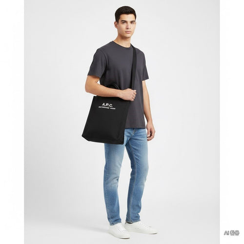 A.P.C. Passera FW25 Men's Logo Print Tote Bag C