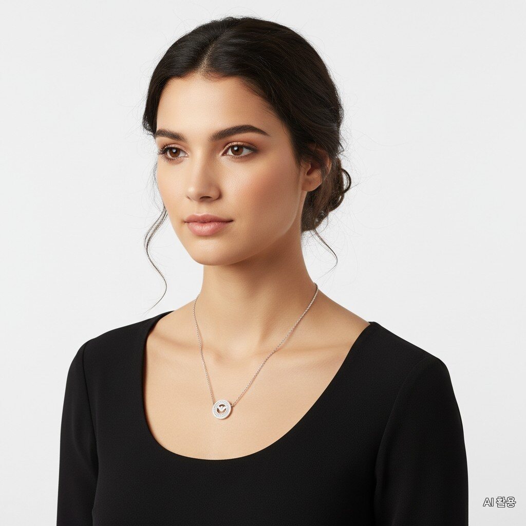 Emporio Armani Passela Necklace Silver Basic Pendant