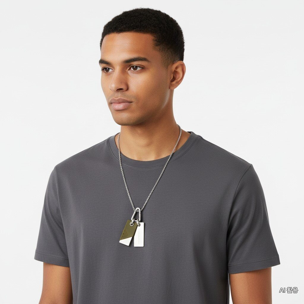 Emporio Armani Paseggeri Dog Tag Necklace EGS3179040