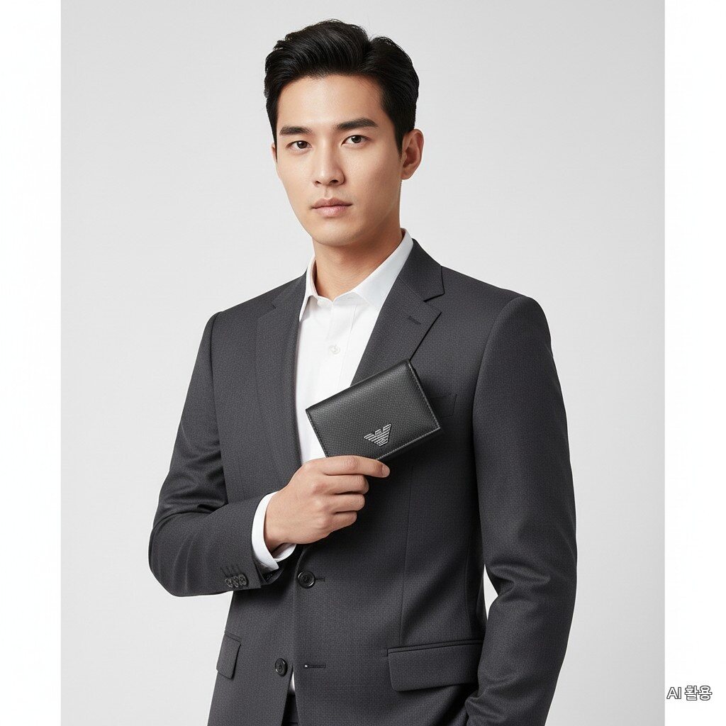 Emporio Armani Passera SS25 Men Logo Safian Card