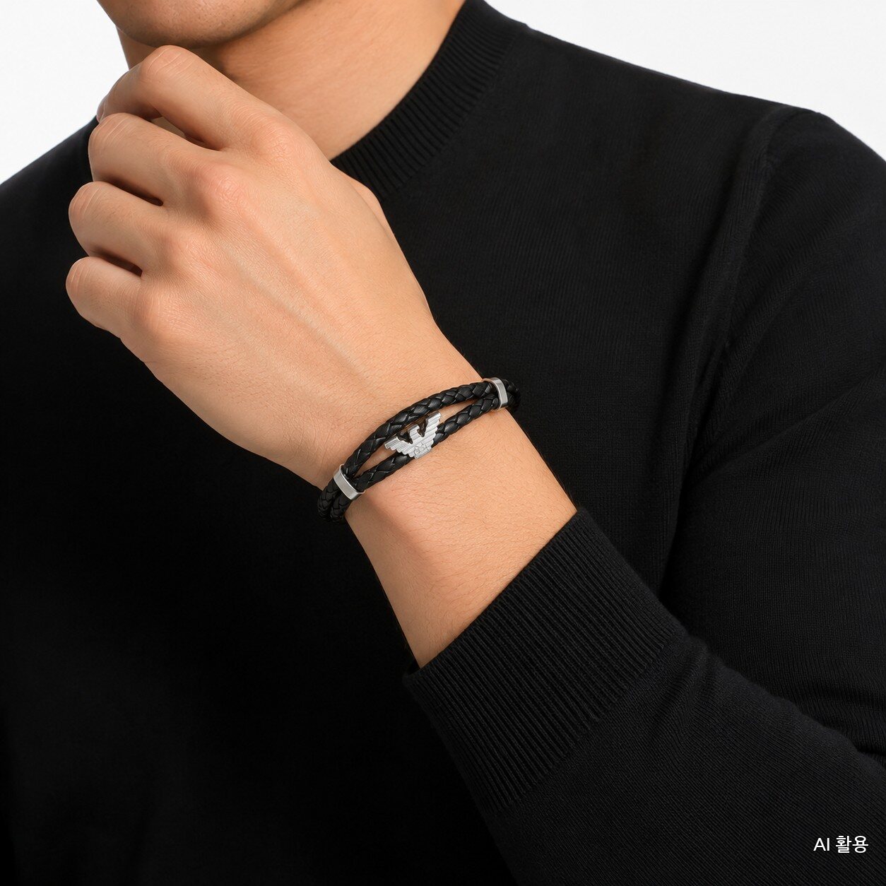 Emporio Armani Leather Strap Bracelet EGS3237040