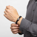 Emporio Armani Pasegra Leather Bracelet EGS3322060