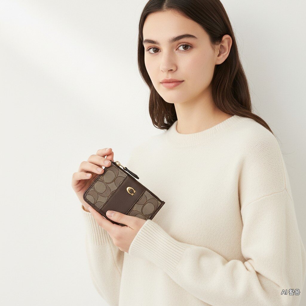 Coach 26SS Signature Jacquard Essential Mini Id