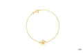 Toribachi Women Kirara Flower Pendant Bracelet Gold 15
