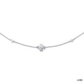 Tory Burch Kira Crystal Necklace Silver
