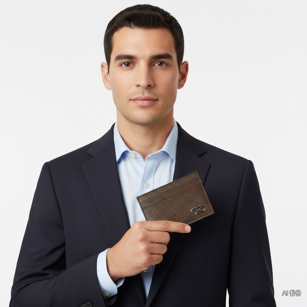 Ferragamo Passera Double Gancini Cardholder 66 A061 BR