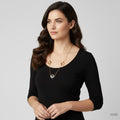 Pendelu Pearl Women's EF is FF Logo Necklace
