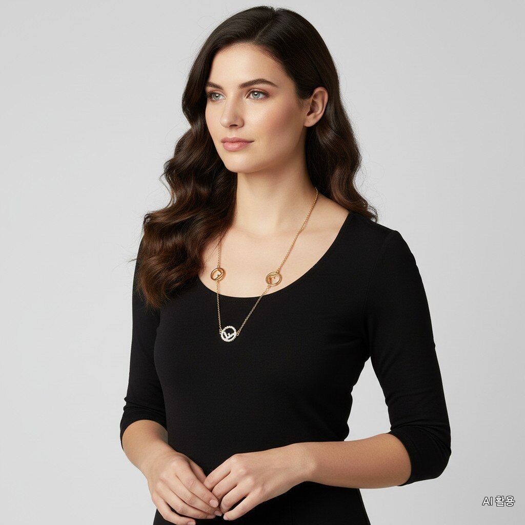 Pendelu Pearl Women's EF is FF Logo Necklace