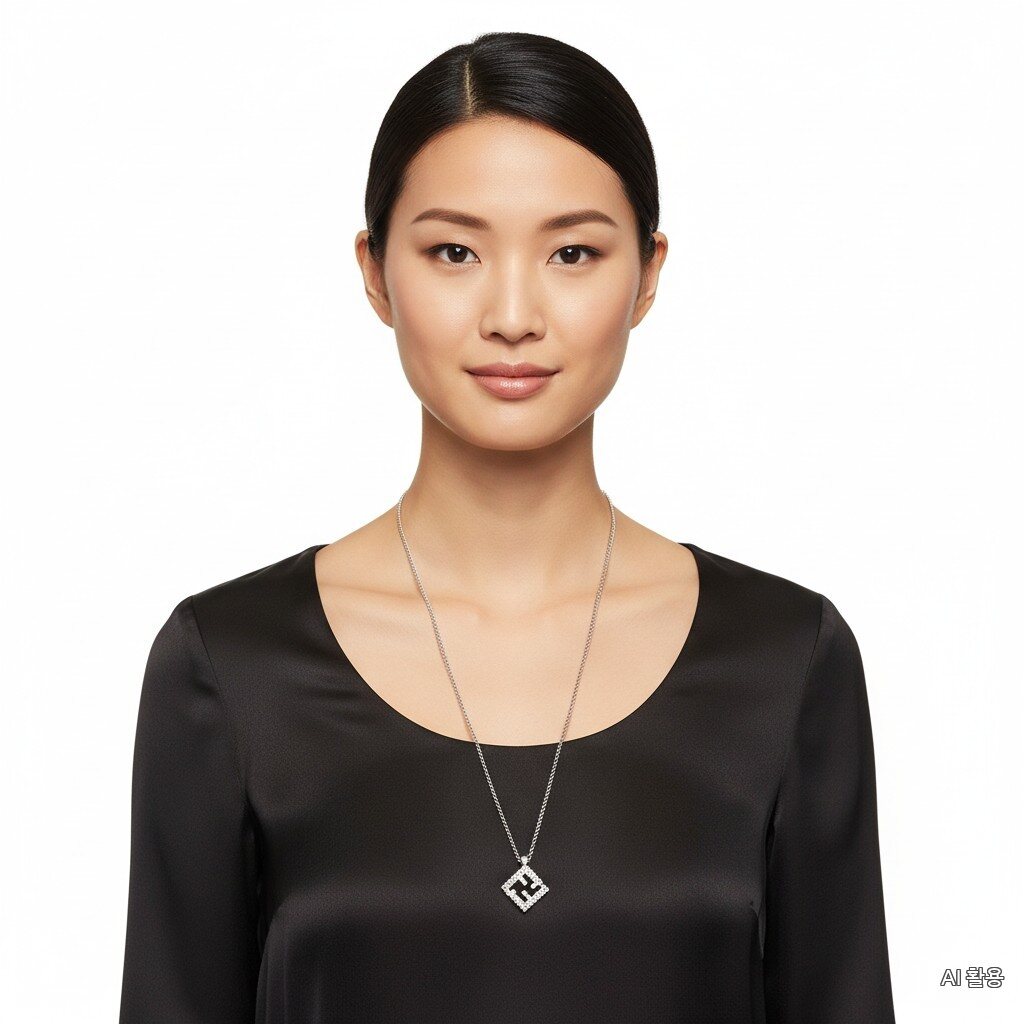 Pendeluna Feminine Forever FF Logo Necklace