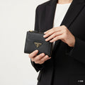 Prada 26SS Small Saffiano Leather Zip Wallet 1ML0