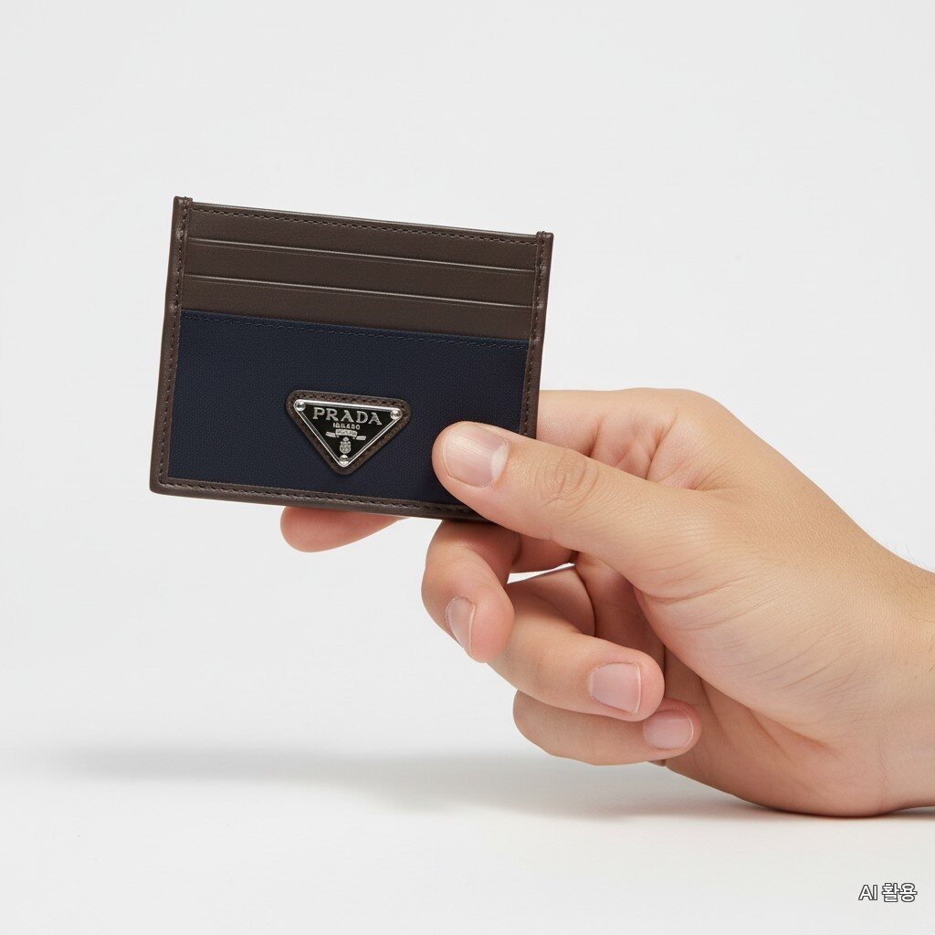 Prada 26SS Speedlock Linen and Leather Card