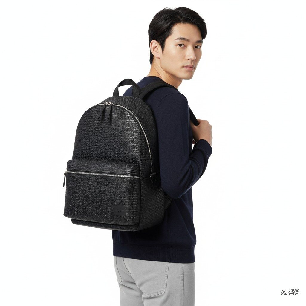 BOSS 26SS Ethon 2.0 Logo Pattern Backpack 50558514-001
