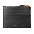Jedan Calf Leather Zip Top Daily Card Wallet 3 Colors ZWWA2E101