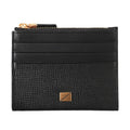 Jedan Cowhide Top Zip Simple Card Wallet 3 Colors ZWWA2E106