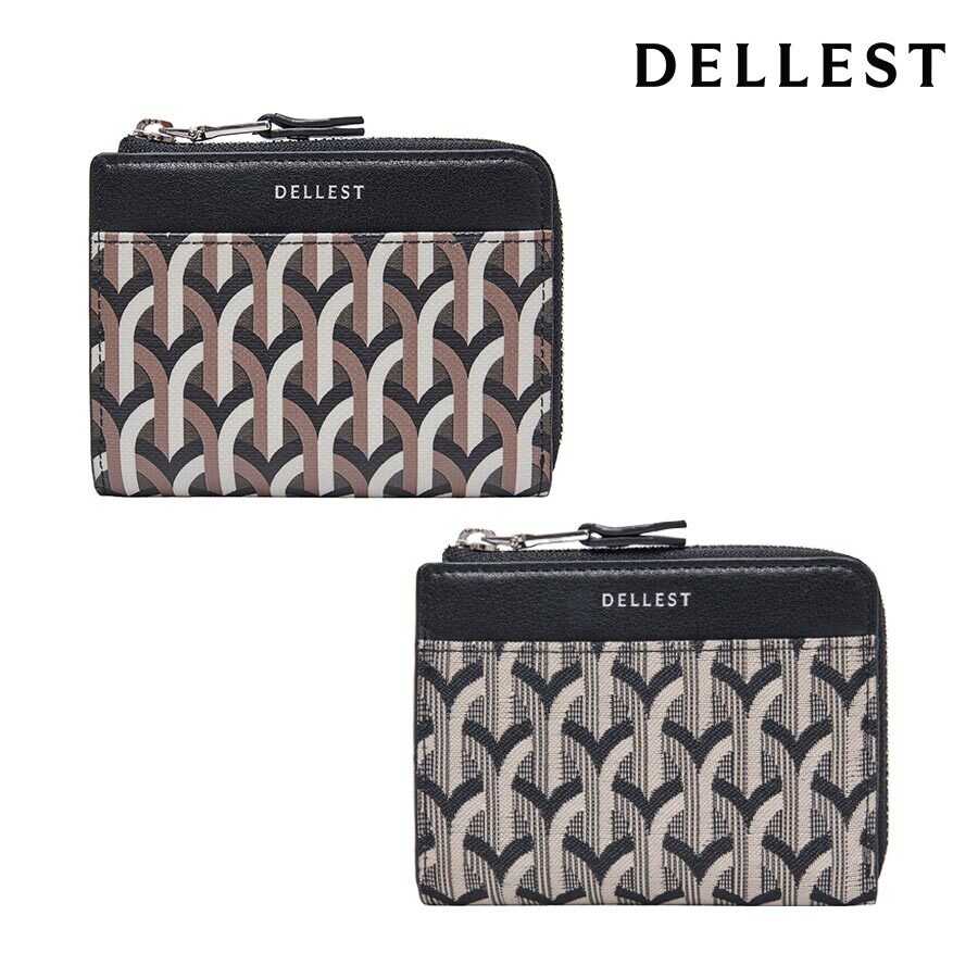 Delhaize 26SS Arcova Wallet Card Organizer Jacquard/Gotika 2colors