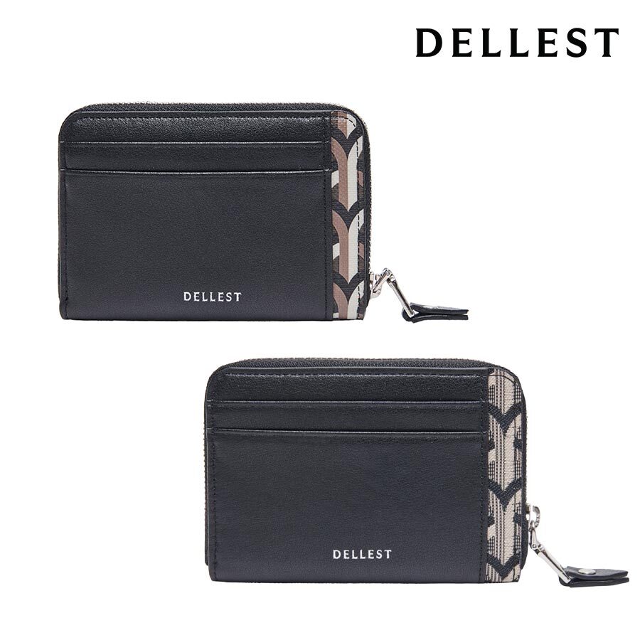 Deleste 26SS Zip Wallet Card Purse Jacquard/Gotika 2colors