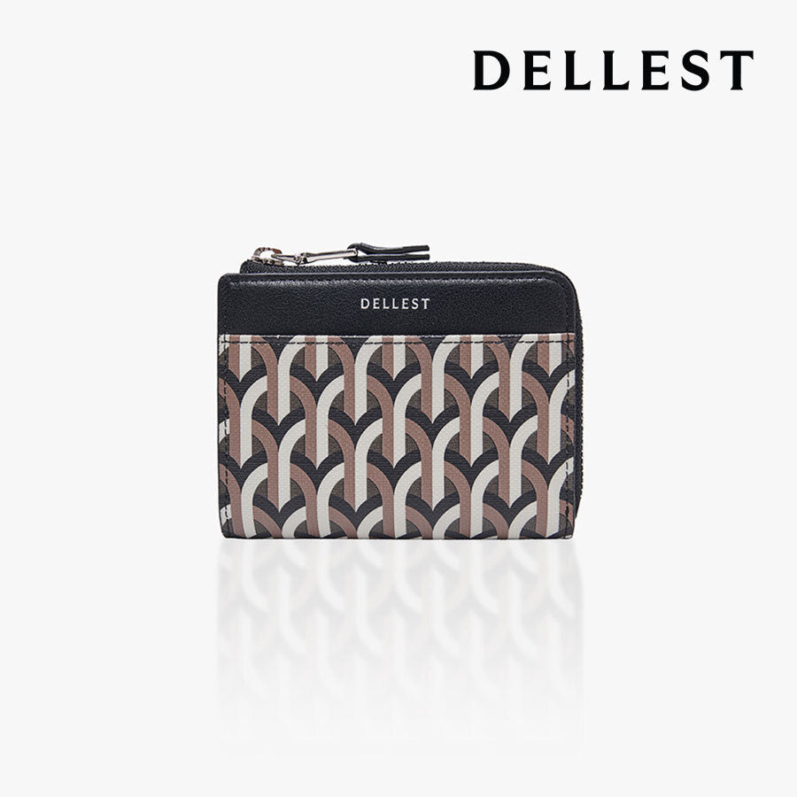 Delestre 26SS Arcova Wallet Card Coin Purse Gotica Black DAR0001WGF