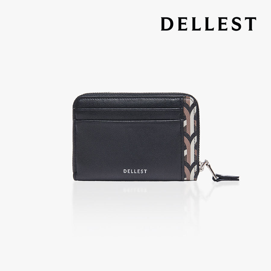 Delcrest 26SS Zip Wallet Card Holder Goytika Black DZP0001WGF