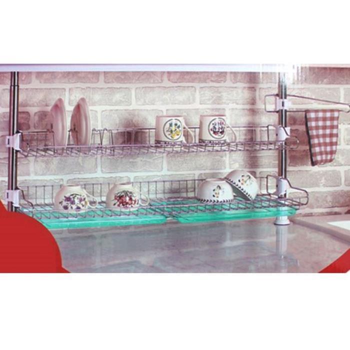 Danggoda.com kitchen drying rack dish drying shelf sink shelf 2-tier 600
