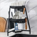 AuroraOfficeService dish dryer sink cabinet black 3-tier corner (37696235)