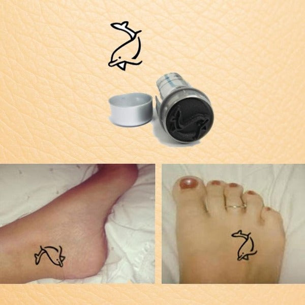 KatyAlphashop UNMI Tattoo Stamp Whale 10pcs Children's Toy