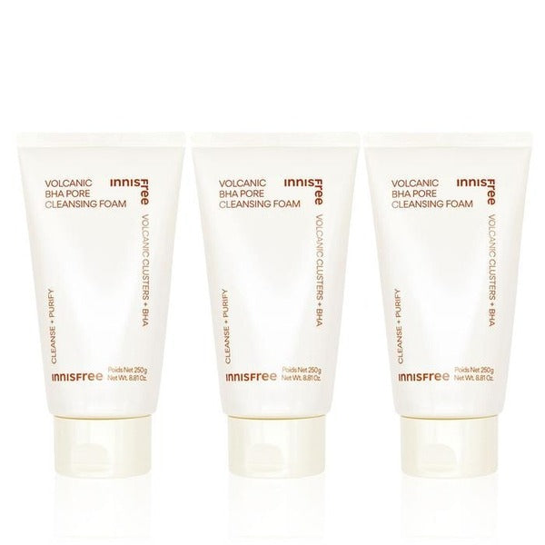 KatyAlphaShop [Innisfree] Innisfree Volcanic Snail BaHa Pore Cleansing Foam [Large Size] 250g x 3