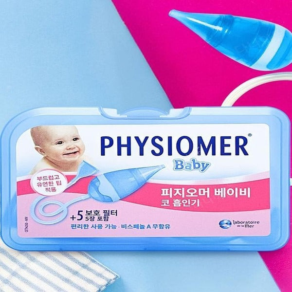 KATYALPHA Shopping FioMOM Baby Nasal Aspirator Original + 5 Disposable Filters Portable Newborn Nasa