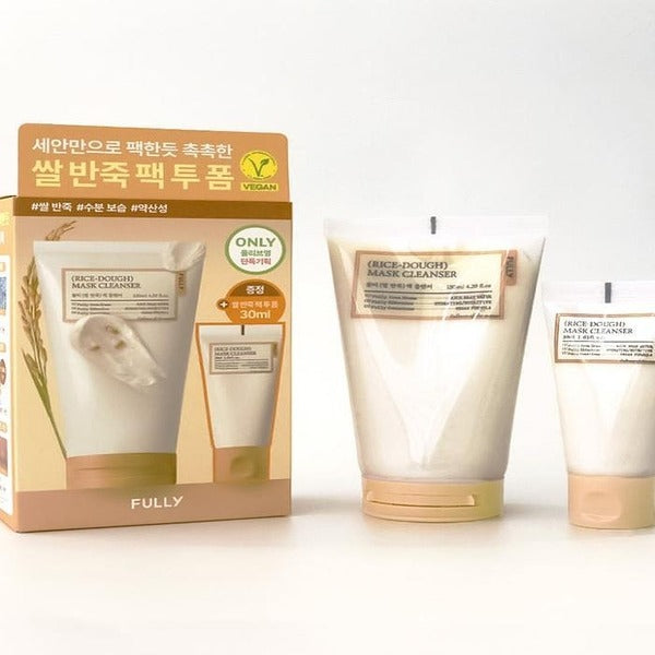 KatyAlphaShopping Fully Rely Rice Flour Pack Cleanser 130ml+30ml x2 SET SH