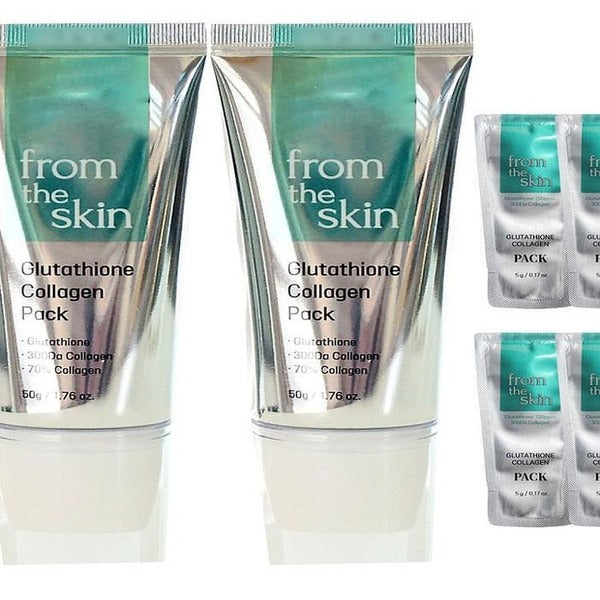 KATYALPHASHOPPING Promnder Skin Glutathione Collagen Pack GreenTongPack 50g 2pcs (4pcs Collagen Pack