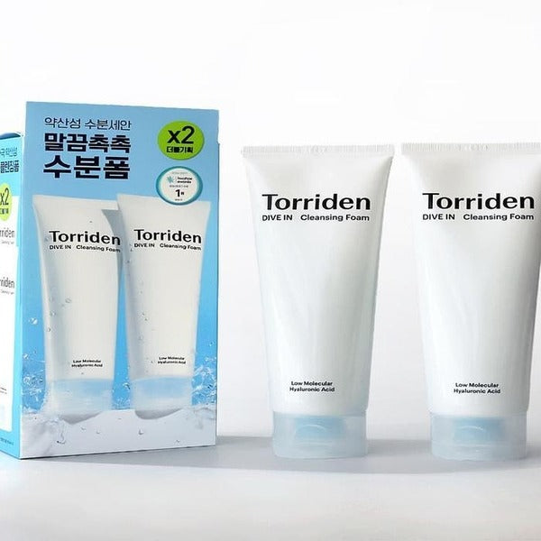 KATYALPHA SHOPPING 1+1 Torrid Dive Low Molecular Hyaluronic Acid Cleansing Foam 150ml x3 SET SH