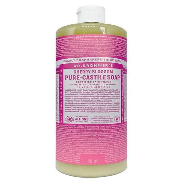 KatyAlphaShop Dr.Bronner's Pure Castile Soap Cherry Blossom 950ml x3 SET
