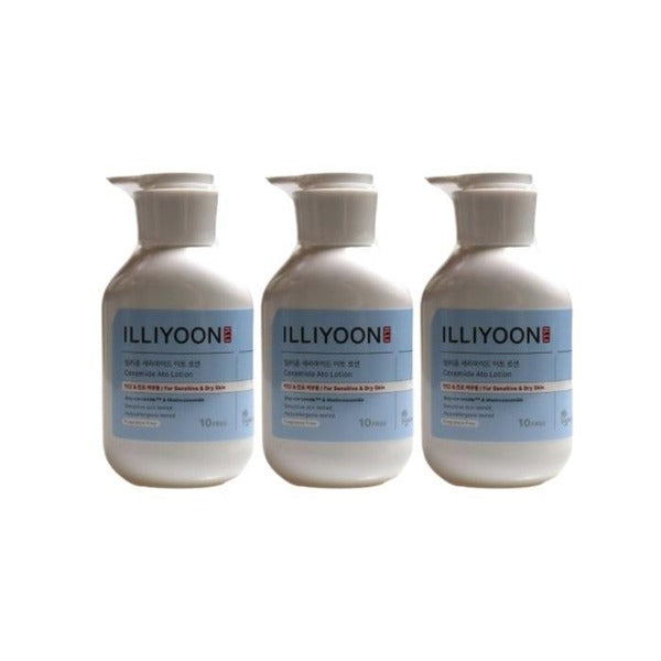 KateAlpaShopping Illyun Ceramide ATO Lotion 350ml x3 Hydrating Body Lotion