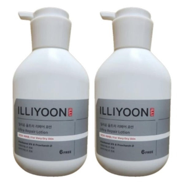 KatyAlphashop Illyun Body Lotion High Hydration Large容量 Ultra Repair 528ml x2
