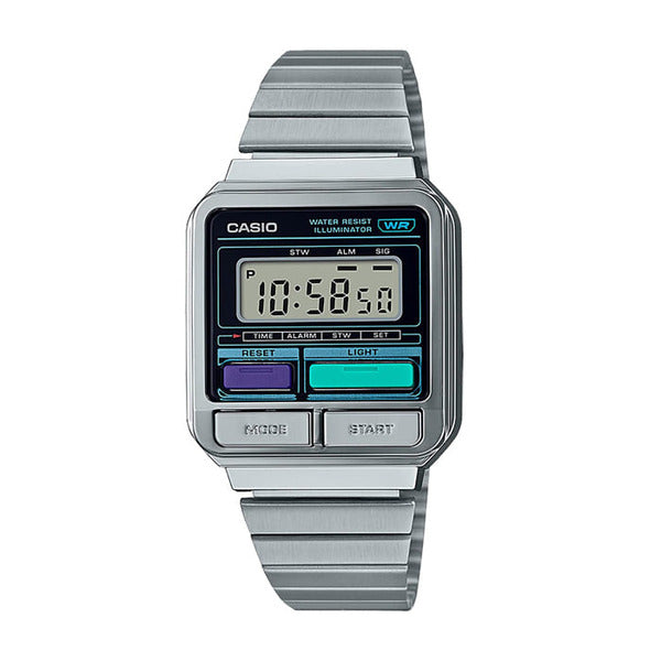Casio A120WE-1A Common Square Metal Watch